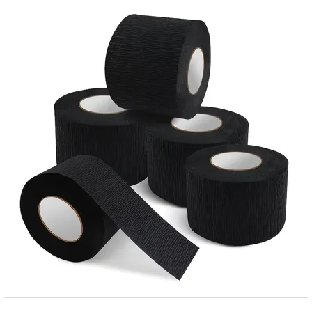 Bandas Cuello Descartables Barbería X5 Rollos Liso Negro