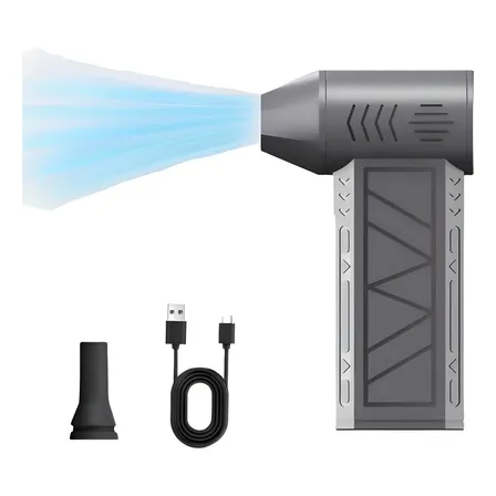 Soplador De Alta Potencia Pistola Mini Jet Turbo Color Negro Negro