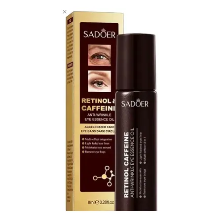 Sérum Contorno Ojos Roll On Retinol Cafeína Sadoer Todo Tipo De Piel Día/noche