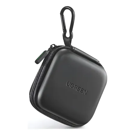 Estuche Portatil Ugreen - Funda Rigida color Negro Para Viaje - Auriculares / Cables / Tarjeta de Memoria / Accesorios / USB / Pendrive - LP128-40816