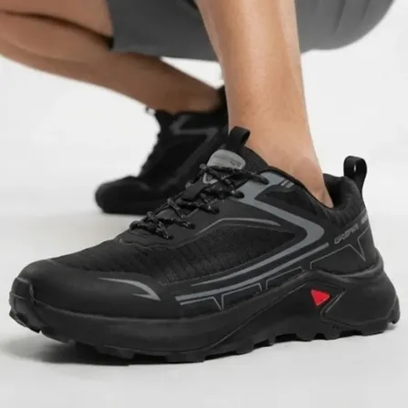 Zapatillas Trekking Hombre Impermeables Deportivas Gasper Negro Liso 42.0 Ar