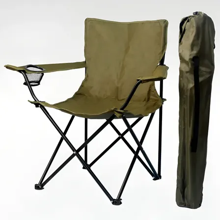 Silla Camping Sillon Director Plegable Con Portavaso Y Bolso