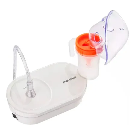 Nebulizador a Pistón Mini Maverick 405B 10ML Ideal uso Pediátrico o Adultos Compacto Silencioso Eficiente