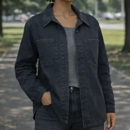 Camisa Jean Mujer Talles Grandes Casual Customs