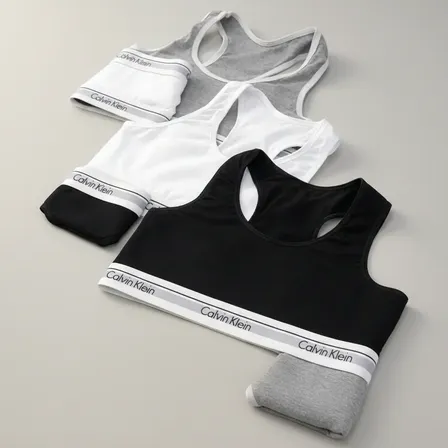 Pack X3 Conjunto Deportivo Lenceria Ck Colales Algodon Lycra