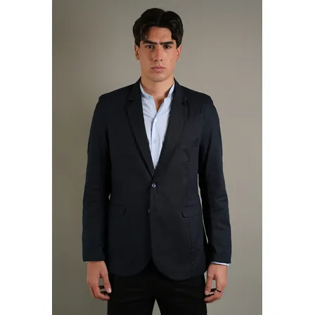Saco Hombre Blazer De Vestir Slim Fit Gabardina Lisa Payback