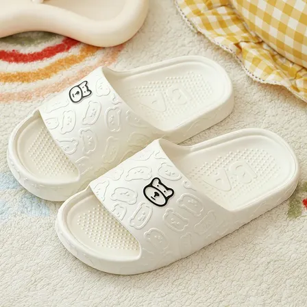 Pantuflas Abiertas Unisex Antideslizantes White 38-39