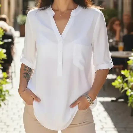 Blusa Camisola Talles Grandes Colores Mao Camisa Mujer