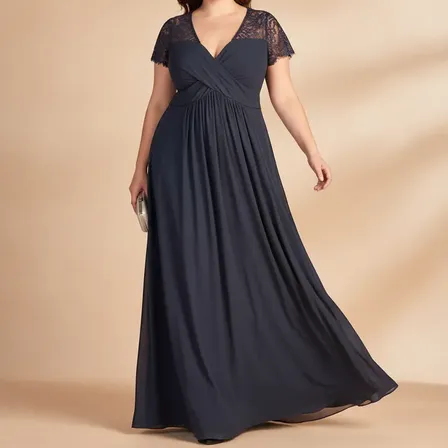 Vestidos De Fiesta Talles Grandes Seda Fria Hasta 4xl Art130
