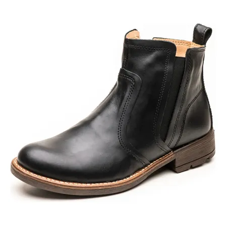 Bota Cuero Hombre Vestir Cierre- Renno Calzados- Nebraska