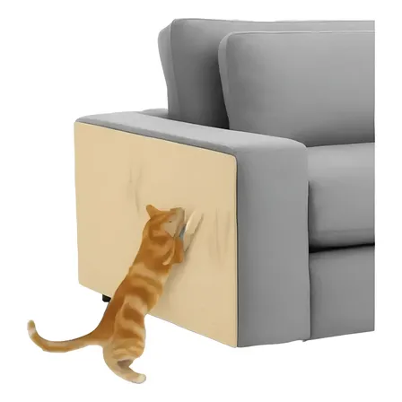 Rascador Autoadhesivo Premium Sillón Esquinero Gatos 100x60 Beige