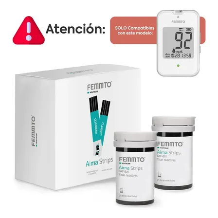 Tiras Reactivas Para Glucometro Kf-b12 X 50 Unidades Medidor Glucosa Digital Diabetes Femmto
