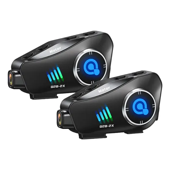 Pack X2 Intercomunicadores Bluetooth Motolink Q28-2x Camara