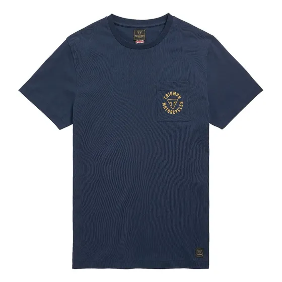 Remera Algodon Newlyn Azul/ Dorado Triumph Original