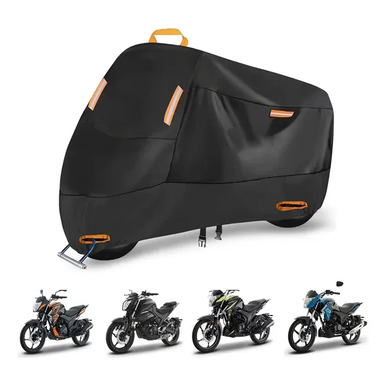 Funda Para Moto De Tela Oxford Impermeable Para Moto 210d Negro