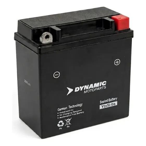 Bateria Gel Ytx5l-bs 12v 5ah Dynamic Motos 110 125cc