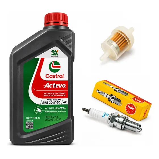 Kit Service Gilera Sahel 150 Aceite+bujia+filtro Motoscoyote
