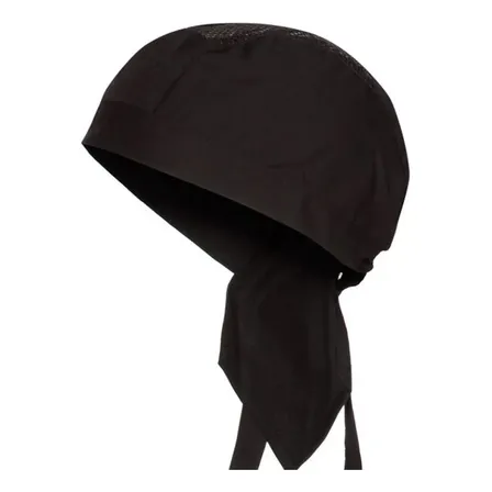 Gorro Bandana Cofia Cocina Pirata Packs X 2 Negro Regulable