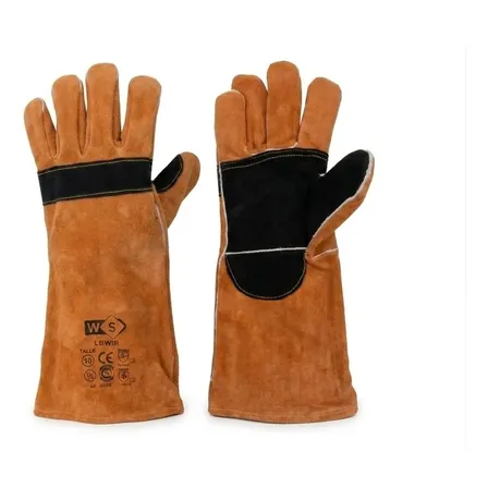 Guante Soldador Reforzado Kevlar Talle10 Certificado Pack X2 Naranja