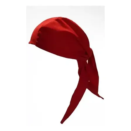 Gorros De Cocina Bandana Cofia Pirata-rojo- (pack X 10) Rojo Regulable