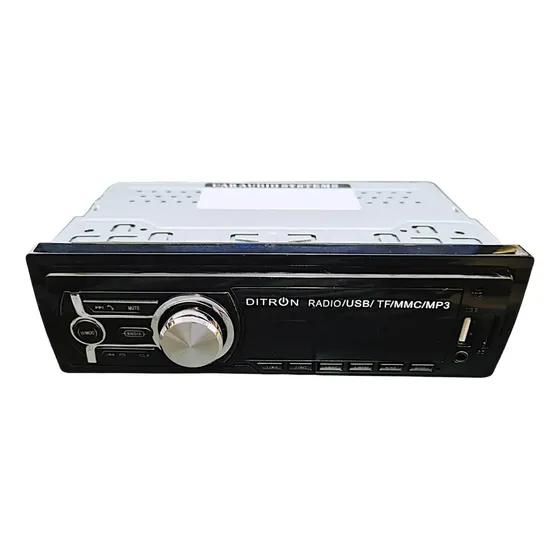 Stereo Auto Ditron Bluetooth USB SD Negro C/Control Remoto