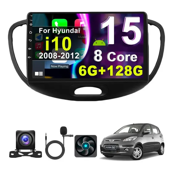 Dh Autoestéreo De 6+128g Pantalla For Hyundai I10 Smq