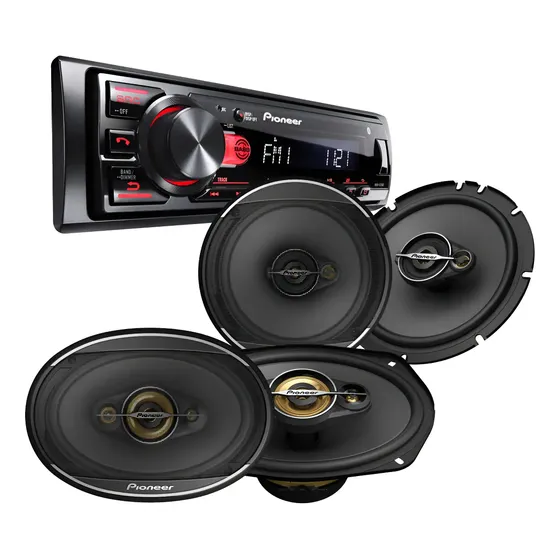 Combo Pioneer Estereo 235 + Parlantes 1678 + Parlantes 6978