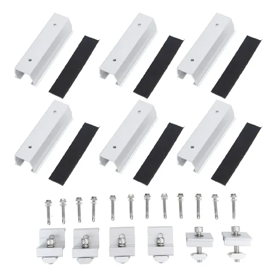 Soportes De Montaje Para Paneles Solares Rv, Kit De Aluminio