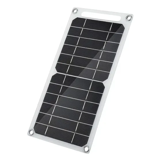 Panel Solar Monocristalino 6w Con Usb Y Asa