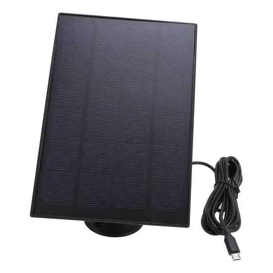 Panel Solar Para Cámaras De Batería, Cámara Alimentadora De
