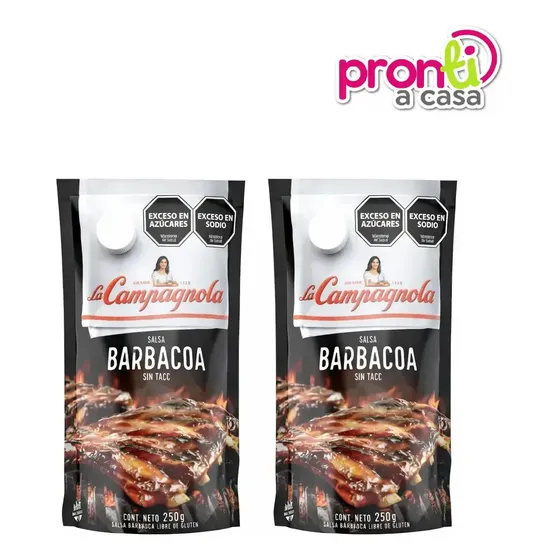 Salsa Barbacoa La Campagnola 250g - Pack X 2 Unidades