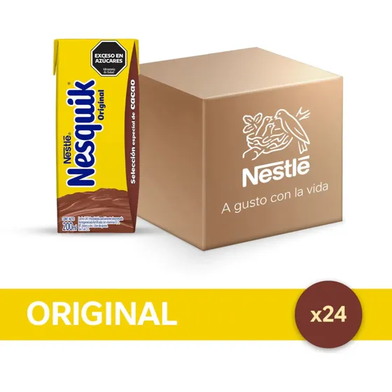 Chocolatada Nesquik Fortificada 200ml - Pack X 24un