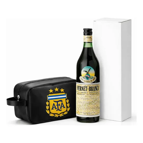 Fernet Branca 750 Ml + Neceser Logo Afa + Estuche De Regalo!