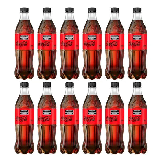 Coca Cola Botella 600ml Zero Pack X12 Gaseosa