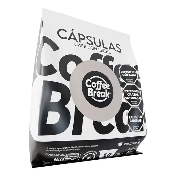 Coffee Break Cafe Con Leche Compatible Dolce Gusto X 10u