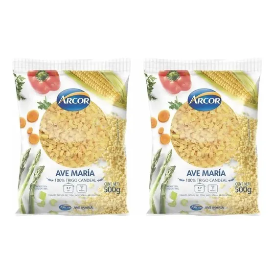 Fideos Ave Maria Arcor X500gr X2 Unidades - Pronti A Casa!