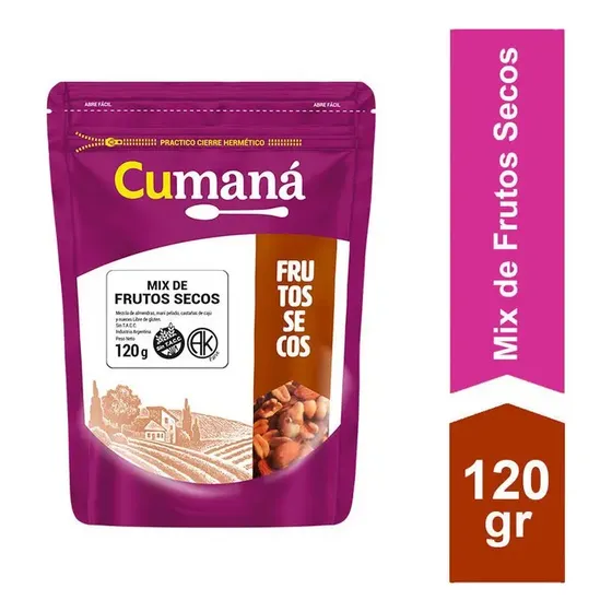 Mix De Frutos Secos Cumana Doypack X 120 Gr