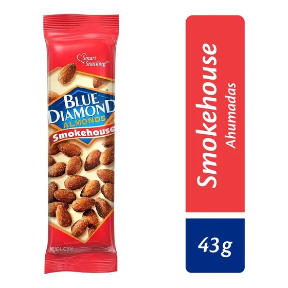 Almendras Blue Diamond Ahumadas 43g Unidad