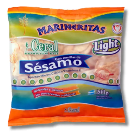 Galletitas Ceral Marineritas Con Sésamo 200g Sin Sal y Sin Azúcar