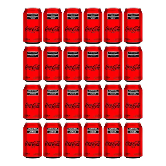 Coca Cola Lata 354ml Zero Pack X24 Gaseosa