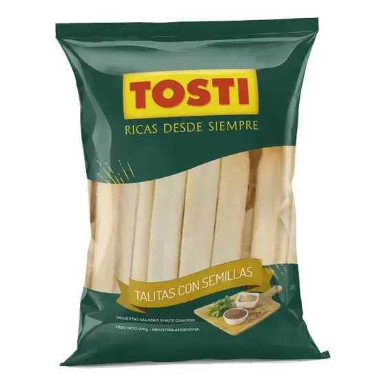Talitas Tosti Grisines Con Semillas 100g Snack Crujiente