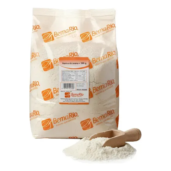 Harina de avena 500 g | BemaRío | Molida fina | Para panqueques, waffles, panes, cookies y smoothies