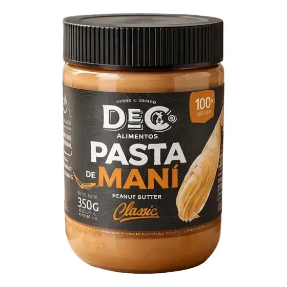 Pasta De Maní Natural Classic 350g Dec Alimentos Sin Tacc