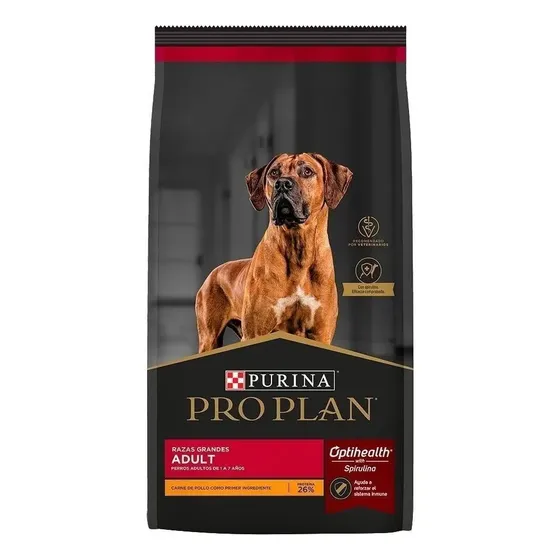 Alimento Pro Plan OptiHealth para perro adulto de raza grande sabor pollo y arroz de 3 kg