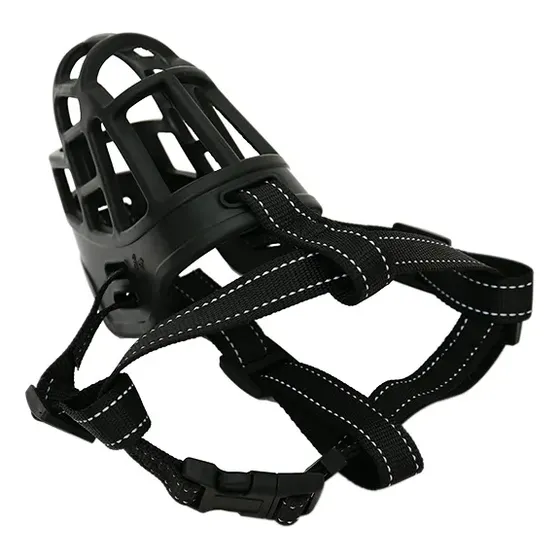 Bozal Para Perro Canaste De Goma Resistente Flexible