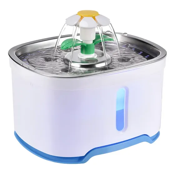 Bebedero para mascotas automático Raitot Automático con capacidad de 2.4L color blanco