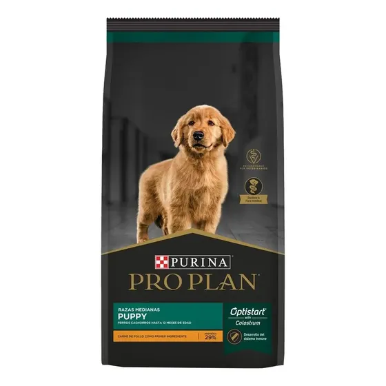 Pro Plan Perro Puppy / Cachorro Raza Mediana Sabor Pollo Y Arroz x 3 kg