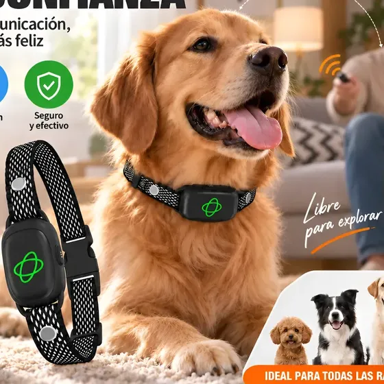 Collar Adiestramiento Y Anti Ladridos Perro + Control Remoto