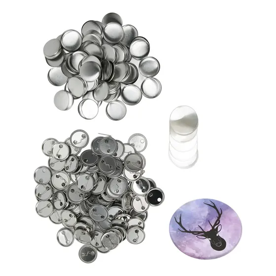 Suministros Para Hacer Botones De 32 Mm, Juego De 100 Juegos