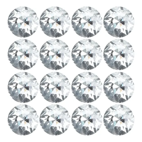 Botones De Sofá De 60 Piezas: Botones De Tapicería Con Diama Clear Faceted